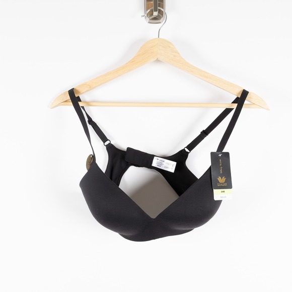 Wacoal Bra Womens 34B Black Wire Free Padded‎ Seamless Comfort T-Shirt New Tags - Picture 1 of 5